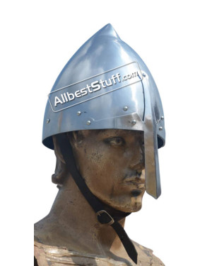 Medieval 12th Century Italo Norman Nasal Helmet